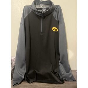 Iowa Hawkeyes 1/4 Zip Pull-Over Outerwear Size 2XL College Team Sports Unisex